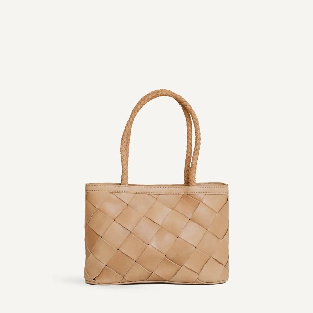 NWOT Bembien Ella Bag Grande Weave Caramel